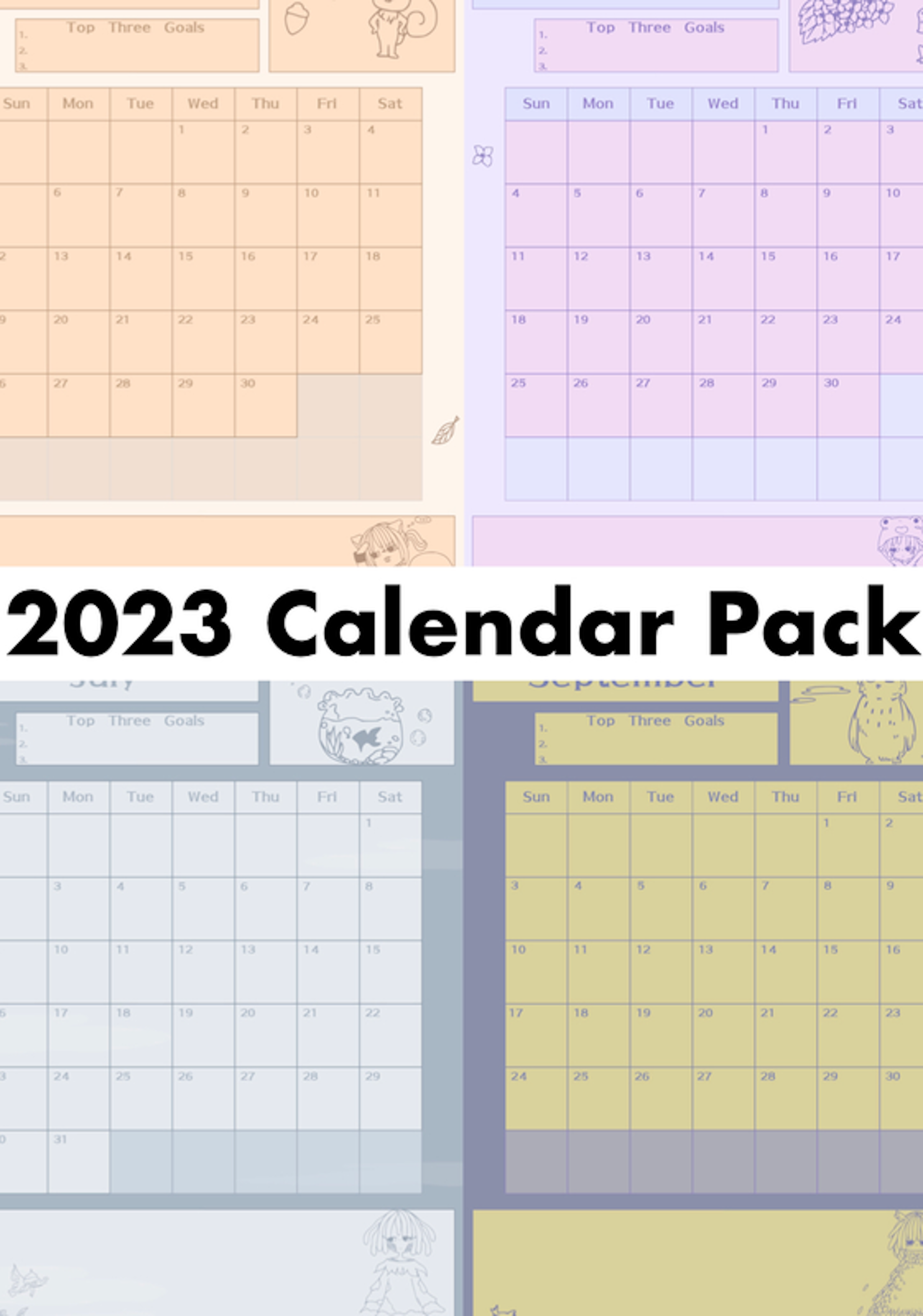 2023 Calendar Pack